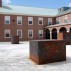 Richard Serra’s 4-5-6 (2000) in the courtyard of the Colby College Museum of Art