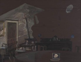 Richard Walker, Brown Interior, 2011. Oil on canvas, 18-1/2 x 24 inches. Courtesy of Alexandre Gallery