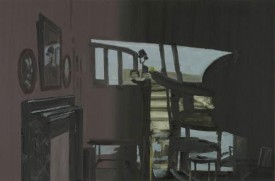 Richard Walker, Fireplace and Shadow, 2011. Oil on canvas, 16 x 24 inches. Courtesy of Alexandre Gallery