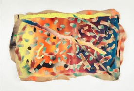 Al Loving, Untitled, 1982. Paper collage, 31 x 19 inches. Courtesy of Gary Snyder Gallery