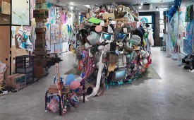 Installation shot of the exhibition under review, Mr.: Metamorphosis: Give Me Your Wings (2012) at Lehman Maupin Gallery. Courtesy the Artist and Lehmann Maupin Gallery, New York