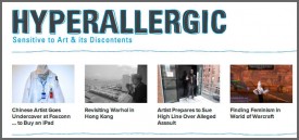 "Hyperallergic relieves my sense that I’m constantly missing something cause I’m too busy to get to a gallery show or open-studio weekend"