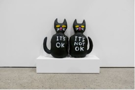 David Shrigley, Cat (It's OK, It's Not OK), 2012 at Anton Kern Gallery
