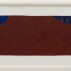 Suzan Frecon, red blue blue, 2012. Watercolor on old Indian ledger paper, 9-1/4 x 27 inches. Courtesy of David Zwirner, New York