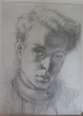 Leo Steinberg, Untitled, 1940. Graphite on paper. Private Collection, courtesy of the New York Studio School