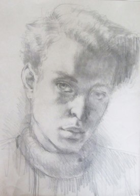 Leo Steinberg, Untitled, 1940. Graphite on paper. Private Collection, courtesy of the New York Studio School