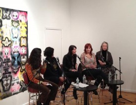 Women & the (In)equality of the Art Market: Panelists at La Mama Gallaria, January 15, 2013. Courtesy of the Rema Hort Mann Foundation