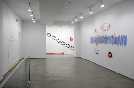 installation shot of the exhibition under review, courtesy of Lennon, Weinberg, Inc.