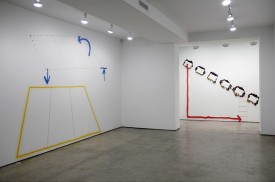 installation shot of the exhibition under review, courtesy of Lennon, Weinberg, Inc.