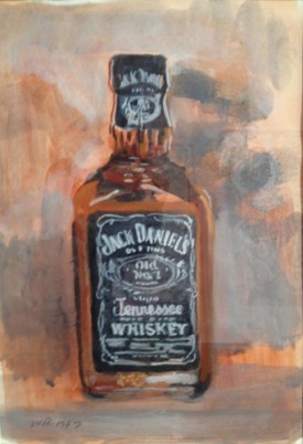 Walter Robinson, Jack, 1997. Watercolor on paper, 11 x 9 inches. Courtesy of Dorian Grey Gallery