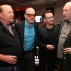 Mario Batali, Michael Stipe, Bono and Sean Scully at the Drawing Center Gala, April 10, 2013. Photo by Hal Horowitz