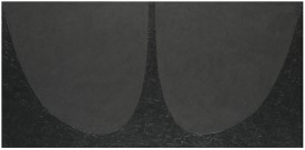 Alberti Burri, Nero Cellotex, 1986-1987. Acrylic and Vinavil on Celotex, 50 x 98 inches. Courtesy Fondazione Palazzo Albizzini Collezione Burri © 2013 Artists Rights Society (ARS), New York / SIAE, Rome.