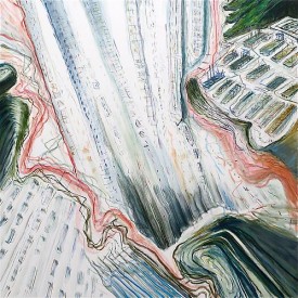 Judith Belzer, Edgelands #30, 2013. Oil on canvas, 56 x 56 inches. Courtesy of Morgan Lehman Gallery