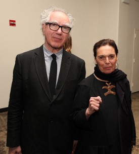 Joost Elffers and Pat Steir at the Drawing Center Gala, April 10, 2013. Photo by Hal Horowitz