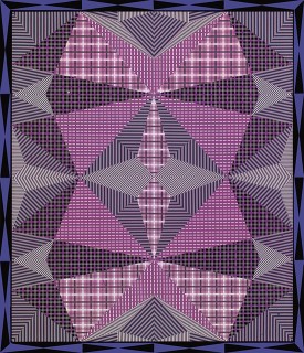 Douglas Melini, Vanishing Violet, 2013, acrylic paint on canvas with hand painted frame, 53.5 x 45.5 x 1.754 inches. Courtesy of the artist and Feature Inc.