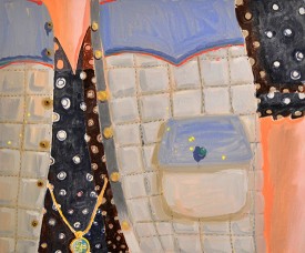 Elena Sisto, Vest, 2013. Oil on canvas, 40 x 48 inches. Courtesy of the artist and Lori Bookstein Fine Art, New York