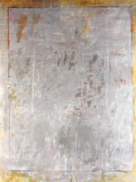 Giosetta Fioroni, Senza titolo (Untitled), 1961, oil and enamel on canvas, 45 3/16 x 35 inches. Collection Jacorossi, Rome.