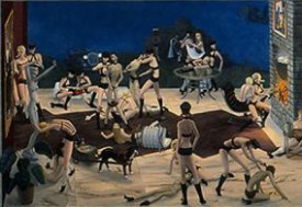 Hilary Harkness, Matterhorn, 2003-04 [detail]. Oil on linen, 20 x 27 inches. John L. Thomson Collection