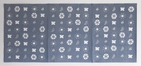 Gedi Sibony, Ceaseless Episodes of Blossom, 2013, carpet, primer, 98 x 73 1/2 inches (each). Courtesy of the artist and Greene Naftali, New York.