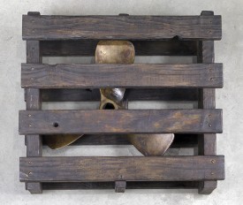 Ian Hamilton Finlay, Chrysalis, 1996, bronze, 6.3 x 21.65 x 20.08 inches, edition unique, IF0556. Image courtesy of David Nolan Gallery.