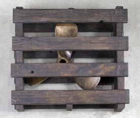 Ian Hamilton Finlay, Chrysalis, 1996, bronze, 6.3 x 21.65 x 20.08 inches, edition unique, IF0556. Image courtesy of David Nolan