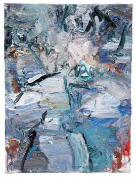 Ying Li, Winter Lilies of Hanover #1, 2012, oil on canvas, 40 x 30 inches. © Ying Li. Courtesy of the artist and Lohin Geduld Gallery, New York.