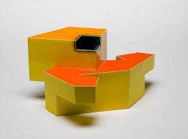 Ken Price, Hawaiian, 1980, glazed ceramic, 5 5/8 x 11 1/2 x 9 1/2 inches. Betty Lee and Aaron Stern Collection. Photo by Fredrik Nilsen.