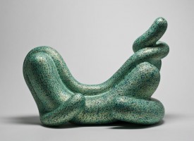 Ken Price, Zizi, 2011, acrylic on fired ceramic, 16.5 x 24 x 17 inches. Los Angeles Country Museum of Art purchased with funds by the Modern and Contemporary Art Acquisition Fund and gift of Matthew Marks. Photo by Fredrik Nilsen.