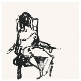 Tracey Emin, a Feeling of Past, 2012 gouache on paper 9.84 x 9.84 inches © Tracey Emin. Courtesy of the artist and Lehmann Maupin, New York and Hong Kong.