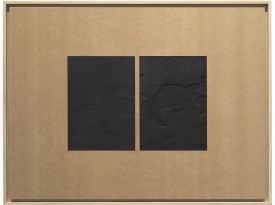 Daniel Lefcourt, Drawing Board, 2013, graphite on machined fiberboard panel with pine frame 32 by 42 inches. Courtesy of Mitchell-Innes & Nash, New York.