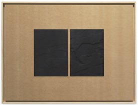 Daniel Lefcourt, Drawing Board, 2013, graphite on machined fiberboard panel with pine frame 32 by 42 inches. Courtesy of Mitchell-Innes & Nash, New York.