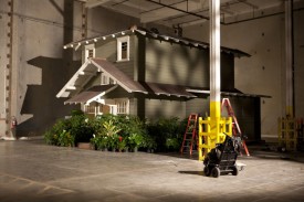 Paul McCarthy / Damon McCarthy. Photograph taken during the filming of "Rebel Dabble Babble" 2011-2012. Photo: Joshua White. Courtesy the artist and Hauser & Wirth.