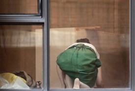 Arne Svenson, Neighbors #5, 2012, pigment print, 44.5 x 30 inches. Courtesy Julie Saul Gallery, New York.