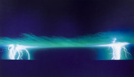 Jack Goldstein, Untitled, 1983, acrylic on canvas. Collection of B. Z. and Michael Schwartz, New York.