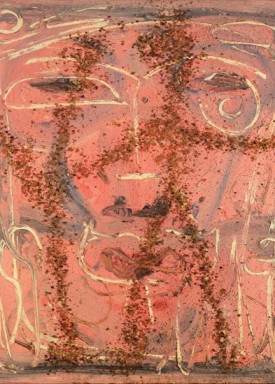 Alfonso Ossorio, Untitled, 1951. Oil and sand on Masonite, 30 x 27 inches. Ossorio Foundation, Southampton, New York.