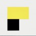 Ellsworth Kelly, Chatham XII: Yellow Black 1971. Oil on canvas, two joined panels. 84 inches x 76 1/4 inches. Collection of the artist. © Ellsworth Kelly. Photo credit: courtesy Ellsworth Kelly. Photo: Jerry L. Thompson.