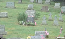 Figment: A live feed of Andy Warhol's gravesite. Collaboration of The Andy Warhol Museum and EarthCam. Screenshot of http://www.warhol.org/figment/ on August 22, 2013