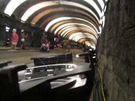 Image taken inside the Voice Tunnel at Park Avenue. Photograph: Anna Shukeylo.
