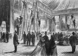 B. Perat, Vernissage au Salon, Paris 1866. Image taken from Wikimedia Commons, the free media repository.