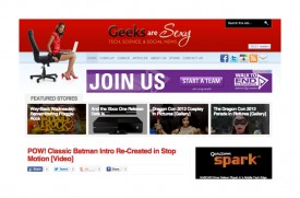 front cover of "Geeks Are Sexy Too," a blog bookmarked by Carla Gannis. September 4, 2013