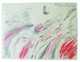 Cy Twombly, Untitled, 1971. Lithograph, 21.6 x 29.5 inches. © 2013 Cy Twombly Foundation