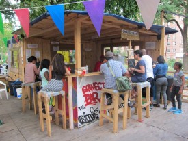 Thomas Hirschhorn, Gramsci Monument, 2013, Gramsci Bar, Forest Houses, Bronx, New York. Courtesy Dia Art Foundation. Photo: Romain Lopez.