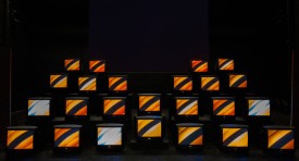 Gretchen Bender, Total Recall, 1987. Photo: Jason Mandella, courtesy The Kitchen.