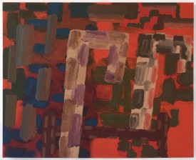 Julia Benjamin, Untitled, 2013, oil on canvas, 42 x 52 inches. Courtesy of the artist and National Exemplar.