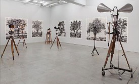 Installation shot of William Kentridge: Second-hand Reading at Marian Goodman Gallery, New York, September 17-October 26, 2013. Courtesy of Marina Goodman Gallery