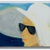 Alex Katz, Elizabeth, 2012. Oil on board, 9 x 12 inches. Courtesy of Peter Blum Gallery