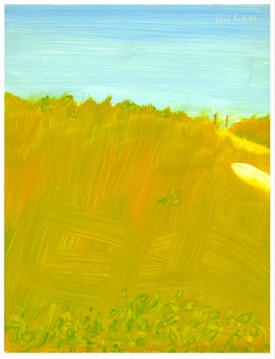 Alex Katz, White Boat, 2008. Oil on board, 12 x 9 inches. Courtesy of Peter Blum Gallery