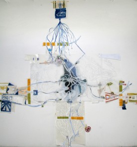 Fran Siegel, Tre, 2012, pencil and pigment on cut and collaged paper, 132 x 132 inches. Courtesy of the artist and Lesley Heller Workspace.