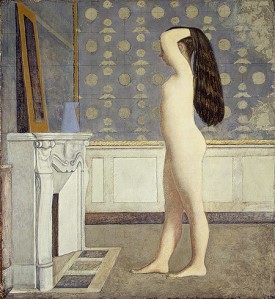 Balthus, Nude Before a Mirror, 1955. Oil on canvas, 75 x 64.5 inches. Metropolitan Museum of Art, Robert Lehman Collection © Balthus