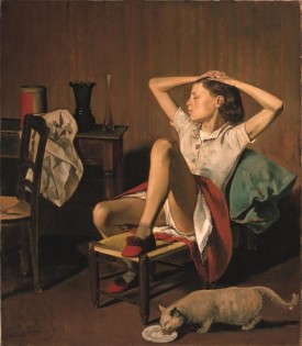 Balthus, Thérèse Dreaming,1938. Oil on canvas, 59 x 51 inches. The Metropolitan Museum of Art, Jacques and Natasha Gelman Collection, 1998 © Balthus